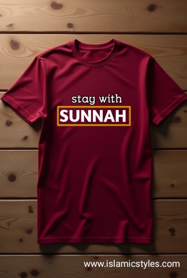 Premium Half Sleeve T-shirt Stay With Sunnah